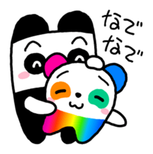 COLORFUL PANDA sticker #636407