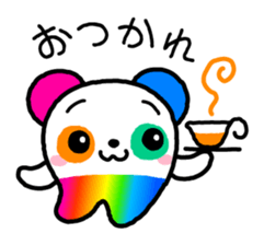 COLORFUL PANDA sticker #636410