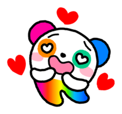 COLORFUL PANDA sticker #636413