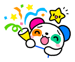 COLORFUL PANDA sticker #636417