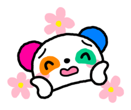 COLORFUL PANDA sticker #636419