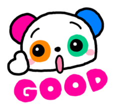 COLORFUL PANDA sticker #636422