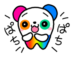 COLORFUL PANDA sticker #636427