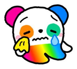 COLORFUL PANDA sticker #636431