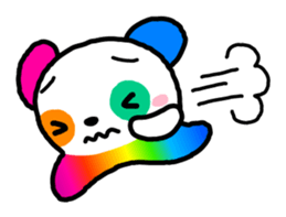 COLORFUL PANDA sticker #636432