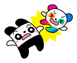 COLORFUL PANDA sticker #636438