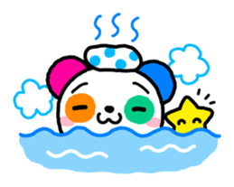 COLORFUL PANDA sticker #636440