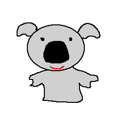 Pretty koala of the big nose