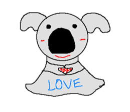 Pretty koala of the big nose sticker #637407