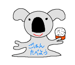 Pretty koala of the big nose sticker #637417