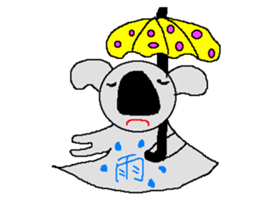 Pretty koala of the big nose sticker #637426