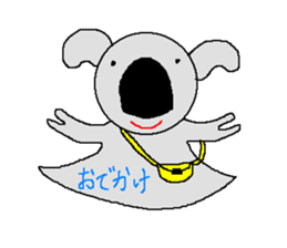 Pretty koala of the big nose sticker #637428