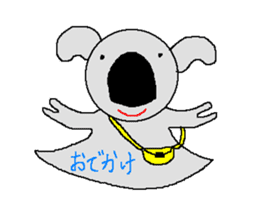 Pretty koala of the big nose sticker #637428