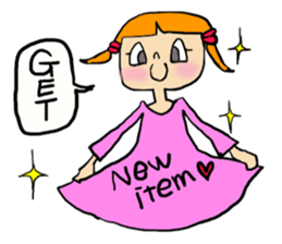 every day girl sticker #637755