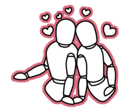 funny drawing dolls sticker #638127