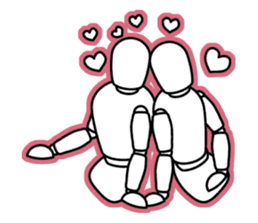 funny drawing dolls sticker #638127