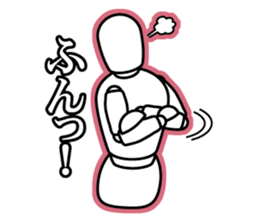 funny drawing dolls sticker #638132