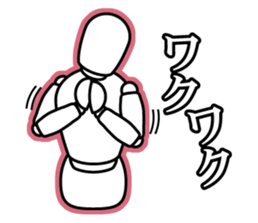 funny drawing dolls sticker #638134