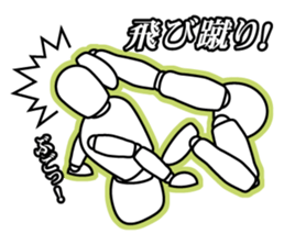 funny drawing dolls sticker #638136