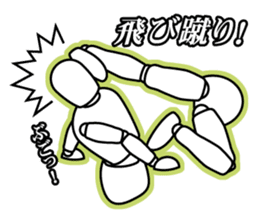 funny drawing dolls sticker #638136