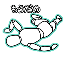 funny drawing dolls sticker #638143