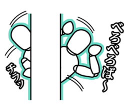 funny drawing dolls sticker #638145