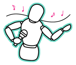 funny drawing dolls sticker #638148