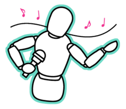 funny drawing dolls sticker #638148