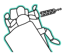 funny drawing dolls sticker #638152