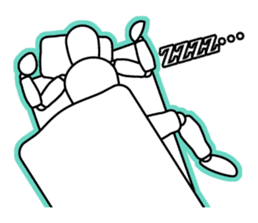 funny drawing dolls sticker #638152