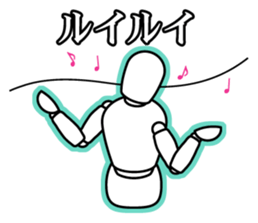 funny drawing dolls sticker #638156