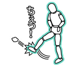 funny drawing dolls sticker #638157