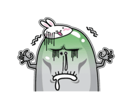 Jelly beans Rabbit mask.2 sticker #638657