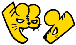 Animal Typography sticker #638767