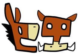 Animal Typography sticker #638768