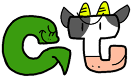 Animal Typography sticker #638787