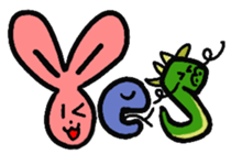 Animal Typography sticker #638793