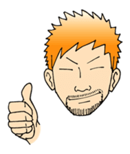 A mustached person sticker #639128