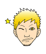 A mustached person sticker #639131