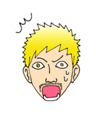 A mustached person sticker #639134