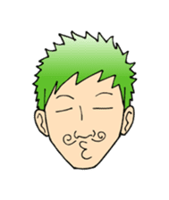 A mustached person sticker #639139