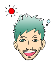 A mustached person sticker #639142