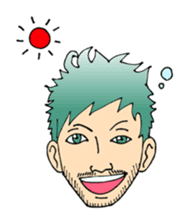 A mustached person sticker #639142