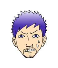 A mustached person sticker #639151