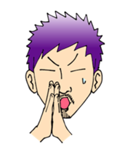 A mustached person sticker #639153