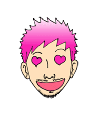 A mustached person sticker #639155