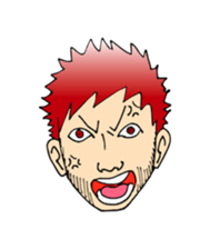 A mustached person sticker #639159