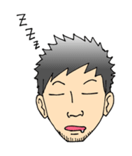 A mustached person sticker #639161