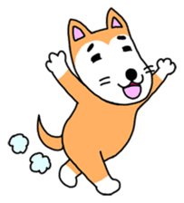 lovely dog and toy box sticker #639282