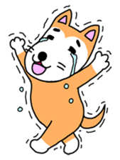 lovely dog and toy box sticker #639283